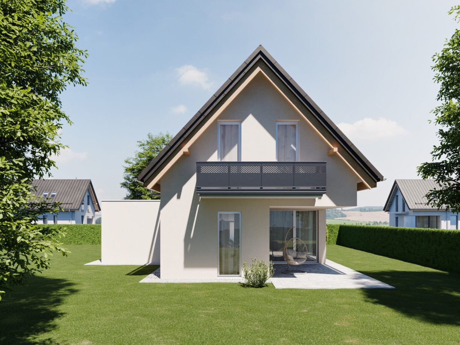 handa alu lochblech alubalkon modern langloch streifen unter handlauf